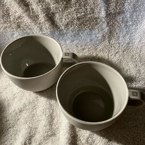 Set of 4 Gray Nespresso Batista Cappuccino  Mugs